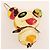 Barrette Louis Vuitton Flower Hatman/Panda/Onion Head D'oro - vista 4
