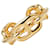 Hermès Hermes Chaine d'Ancre Scarf Ring Golden Metal