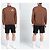 Autre Marque Enterprise Japan Rollkragen-Sweatshirt Braun - Space Print Karamell - Ansicht 2