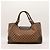 Gucci borsa a mano GG monogram monogrammata e pelle Marrone - vista 3
