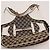 Gucci Borsa Hobo in tela GG monogrammata e pelle Bianco Rosso Beige Blu scuro - vista 6