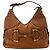 Gucci Borsa Hobo Horsebit in Pelle e Scamosciato Marrone