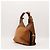 Gucci Borsa Hobo Horsebit in Pelle e Scamosciato Marrone - vista 4