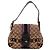 Gucci Borsa Hobo Abbey in tela monogram Marrone Nero Porpora