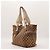 Gucci Borsa Tote in Tela Monogramma GG Marrone Beige - vista 2