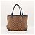 Gucci Borsa Tote in Tela Monogramma GG Marrone Blu - vista 3