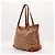 Borsa Tote Gucci in Tela GG Supreme Marrone - vista 2