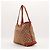 Borsa Tote Gucci in Tela GG Supreme Marrone - vista 4