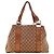 Gucci Borsa Tote GG Supreme in tela monogrammata e pelle Marrone