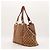 Gucci Borsa Tote GG Supreme in tela monogrammata e pelle Marrone - vista 2