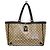 Borsa Tote Gucci GG Crystal Abby Marrone Beige