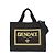 Fendi x Versace Fendace Canvas Schultertasche Tote Schwarz Golden