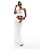 Autre Marque 4th + Reckless Conjunto de Saia Maxi e Top Bandeau em Crochê Branco - vista 7