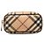 Burberry Beige Supernova Check beschichtete Canvas-Pochette