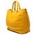 Borsa Tote Convertible Prada Yellow Vitello Daino con Zip Laterale Giallo - vista 2