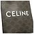 Céline Celine Borsa Tote Verticale Mini Triomphe in Tela Cerata Marrone Marrone scuro - vista 10