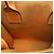 Céline Celine Borsa Tote Verticale Mini Triomphe in Tela Cerata Marrone Marrone scuro - vista 7