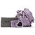Borsa a secchiello Balenciaga Le Cagole in agnello viola XS Porpora - vista 8