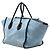 Céline Celine Blue Medium Denim Phantom Luggage Tote Blau Hellblau - Ansicht 2