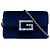 Gucci Blue Crystal G Velvet Broadway Crossbody Blu scuro