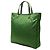 Tote convertibile Prada Green Saffiano Trimmed Tessuto Logo Plate Verde - vista 2
