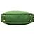 Tote convertibile Prada Green Saffiano Trimmed Tessuto Logo Plate Verde - vista 3