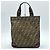 Fendi Zucchino Tote Bag Braun Schwarz Dunkelbraun - Ansicht 3