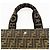 Fendi Zucchino Tote Bag Braun Schwarz Dunkelbraun - Ansicht 8