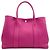 Borsa Hermès Garden Party PM in pelle Negonda Rosa Porpora - vista 2