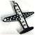 Chanel 16S Airplane Accessory Bag Charm Keychain Nero Bianco - vista 4