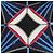 Sciarpa Carre Unchained Louis Vuitton M78675 Nero Bianco Blu navy - vista 3