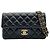Borsa a Spalla Chanel Mini Matelassé 20 Chain Nero