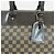 Borsa Boston Louis Vuitton Greenwich GM in Damier Ebene Marrone - vista 4