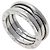 Bulgari Bvlgari B-zero1 2-Band Ring aus Weißgold