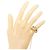 Chanel Ring mit Strasssteinen, vergoldet Golden - Ansicht 3