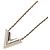 Collana con pendente Essential V Louis Vuitton Argento