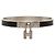 Bracciale Hermès Kelly in pelle nera e metallo argentato Nero Argento