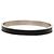 Bracciale Hermès Kelly in pelle nera e metallo argentato Nero Argento - vista 3