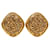 Chanel Coco Mark Clip-Ohrringe vergoldet Golden