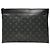 Pochette Louis Vuitton Monogram Eclipse Pochette Discovery Clutch Bag Schwarz