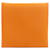 Portefeuille de pièces Bastia en cuir Epsom orange Hermès  - vue 2