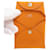 Portefeuille de pièces Bastia en cuir Epsom orange Hermès  - vue 4