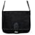 Sac à épaule en velours monogramme Yves Saint Laurent Noir  - vue 1