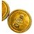 Timeless Orecchini a clip rotondi in madreperla Chanel Vintage Coco Mark Large D'oro - vista 4