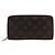 Portafoglio lungo Zippy Louis Vuitton Marrone Rosso Fuschia Monogramma - vista 2