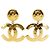 Orecchini a clip Chanel Coco Mark placcati oro D'oro