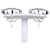 Orecchini Interlocking Heart Stud Gucci Argento  - vista 3