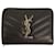 Portefeuille Yves Saint Laurent Cassandra V-stitch Noir Blanc  - vue 1