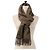 Hermès Hermes Cavalcadour Esquisse Cashmere Fransenstola Braun - Ansicht 8