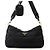 Bolsa de ombro em nylon acolchoado com triângulo Prada Preto